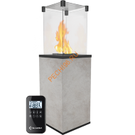 Камин уличный газовый Kratki PATIO/MINI/M/G31/37MBAR/Q/O/G, с пультом ДУ