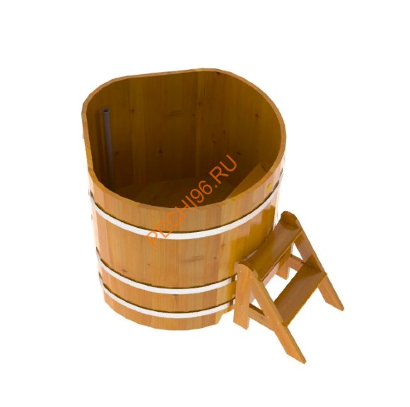 Купель для бани BentWood угловая из лиственницы рустик, h 1000мм
