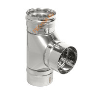 Тройник 87° ТиС Стандарт, нержавейка AISI 304, D120 мм