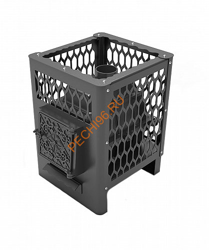 Печь банная чугунная Волга Габион 19 КТК