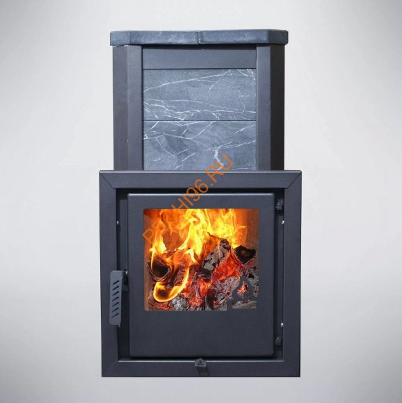 Печь банная Варвара Сказка, талькохлорит, сталь 6 мм
