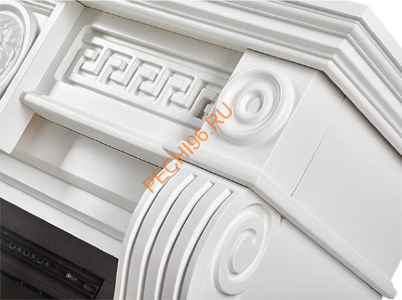 Электрокамин Electrolux Sphere Plus EFP/P-3320RLS с порталом Firelight Vittoriano 30, белый