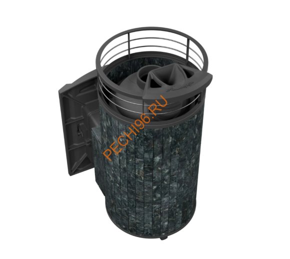 Печь банная Атмосфера XL Пироксенит ламель+сетка, с тоннелем Печь банная Атмосфера XL Пироксенит ламель+сетка, с тоннелем