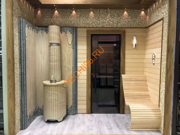 Фасад для банной печи Ферингер Жадеит+Окаменевшее дерево, м2