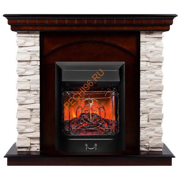 Электрокамин RealFlame Elford AO с очагом Majestic Lux BL