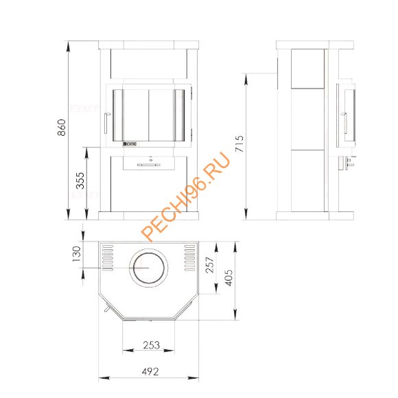 Печь-камин Мета Ока Печь-камин Мета Ока