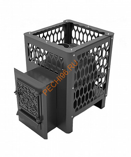 Печь банная чугунная Волга Габион 19 ДТ-4 с выносной топкой Печь банная чугунная Волга Габион 19 ДТ-4 с выносной топкой