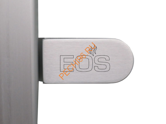 Дверь стеклянная EOS Хамам Серебро, прозрачная, 1900х700 мм