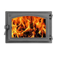 Дверка ВЕЗУВИЙ каминная 230 (Антрацит)