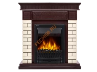 Электрокамин Electrolux Classic EFP/P-1020LS с порталом Firelight Bricks Classic камень бежевый, темный дуб