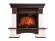 Электрокамин Electrolux EFP/P-2520LS с порталом Firelight Forte 25S, камень белый, темный дуб