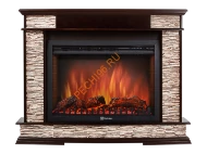 Электрокамин Electrolux EFP/P-2520LS с порталом Firelight Scala 25, сланец бурый, темный дуб
