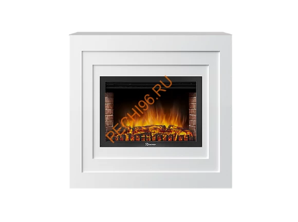 Электрокамин Electrolux EFP/P-3020LS с порталом Firelight Cubo 30, белый