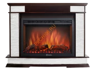 Электрокамин Electrolux Sphere Plus EFP/P-3320RLS с порталом Firelight Scala 30, сланец белый, дуб темный