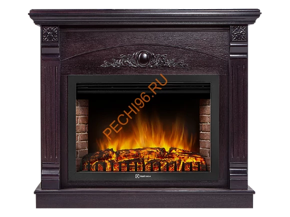 Электрокамин Electrolux EFP/P-3020LS с порталом Firelight Barocco 30, Венге