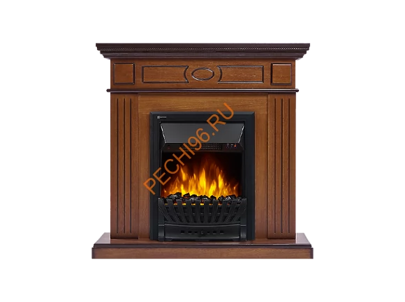 Электрокамин Electrolux Classic EFP/P-1020LS с порталом Firelight Bianco Classic, орех