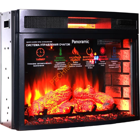 Электрический очаг InterFlame Panoramic 25 LED FX QZ