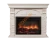 Электрокамин Electrolux EFP/P-3020LS с порталом Firelight Torre 30U угловой, камень белый, белёный дуб