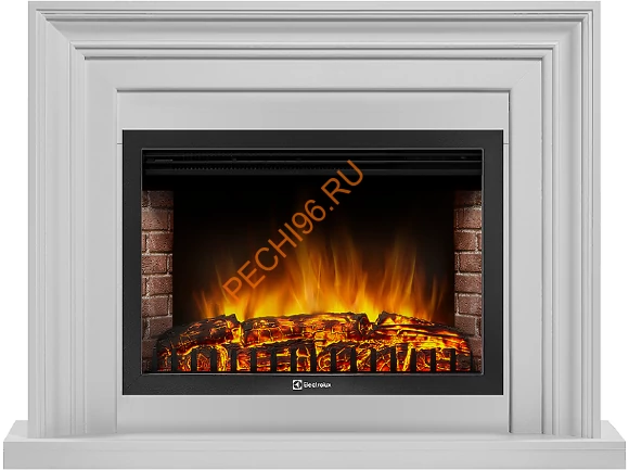Электрокамин Electrolux EFP/P-3020LS с порталом Firelight Stretto 30, белый