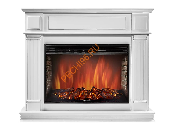 Электрокамин Electrolux Sphere Plus EFP/P-3320RLS с порталом Firelight Piazza 30, белый