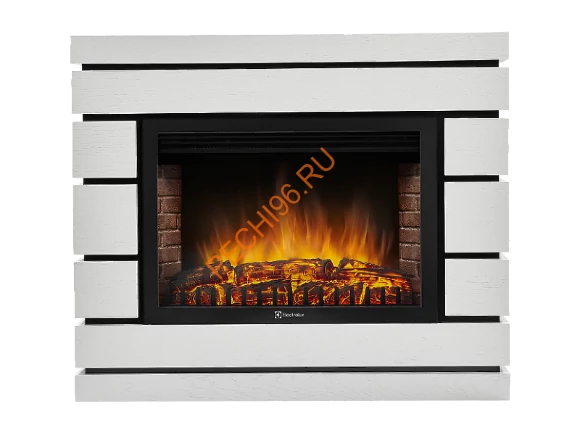 Электрокамин Electrolux EFP/P-2520LS с порталом Firelight Moderno 25, белый дуб