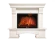 Электрокамин Electrolux Sphere Plus EFP/P-2720RLS с порталом Firelight Forte 25S, камень белый, белёный дуб