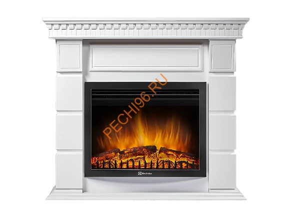 Электрокамин Electrolux EFP/P-2520LS с порталом Firelight Elegante 25, белый