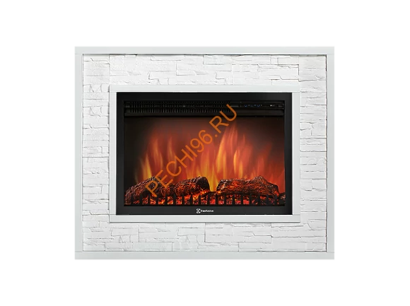 Электрокамин Electrolux EFP/P-3020LS с порталом Firelight Loft 30, камень белый, белая эмаль