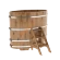 Купель для бани BentWood овальная из дуба Рустик, 0,92х1,66 м