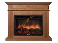 Электрокамин Electrolux EFP/P-2520LS с порталом Firelight Bianco 25, дуб