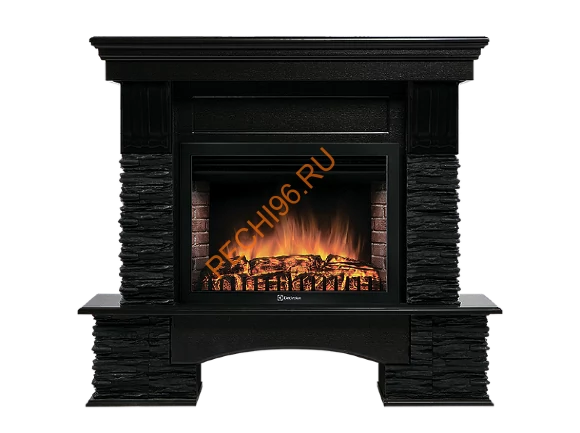 Электрокамин Electrolux EFP/P-3020LS с порталом Firelight Pietra Nuovo 30, сланец черный