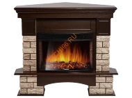 Электрокамин Electrolux Sphere Plus EFP/P-2720RLS с порталом Firelight Forte Wood 25U угловой, камень коричневый