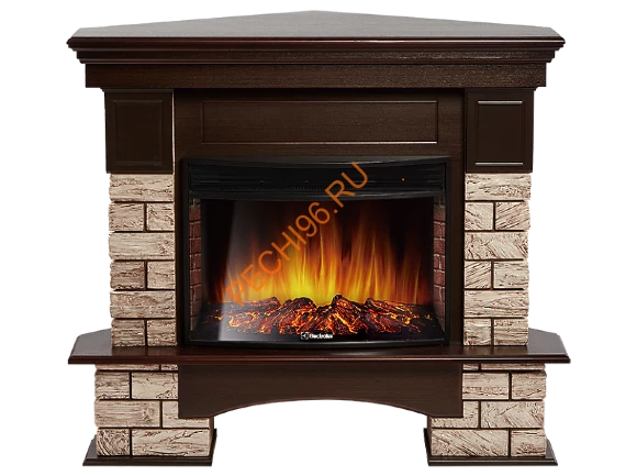 Электрокамин Electrolux Sphere Plus EFP/P-2720RLS с порталом Firelight Forte Wood 25U угловой, камень коричневый