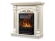 Электрокамин Electrolux Classic EFP/P-1020LS с порталом Firelight Barocco Classic, белый дуб с патиной