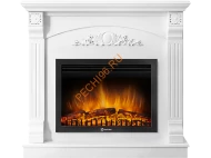 Электрокамин Electrolux EFP/P-2520LS с порталом Firelight Barocco 25, белый
