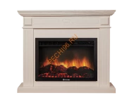 Электрокамин Electrolux EFP/P-2520LS с порталом Firelight Bianco 25, беленый дуб