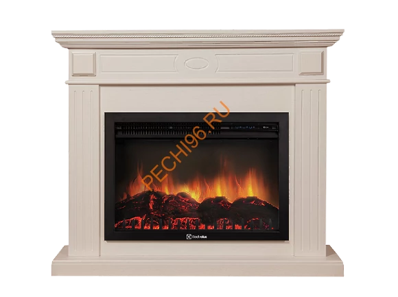 Электрокамин Electrolux EFP/P-2520LS с порталом Firelight Bianco 25, беленый дуб