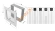 Вентиляционная решетка Kratki 22/30BX 220х300 мм белая