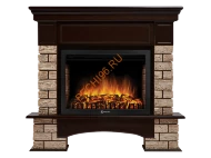 Электрокамин Electrolux EFP/P-2520LS с порталом Firelight Forte Wood 25, камень коричневый