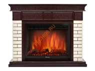 Электрокамин Electrolux EFP/P-2520LS с порталом Firelight Bricks 25U угловой, камень бежевый