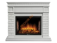 Электрокамин Electrolux EFP/P-3020LS с порталом Firelight Bricks 30, камень белый