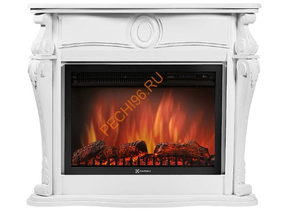 Электрокамин Electrolux EFP/P-3020LS с порталом Firelight Ovatio 30, белый
