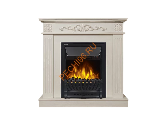 Электрокамин Electrolux Classic EFP/P-1020LS с порталом Firelight Noce Classic, беленый дуб
