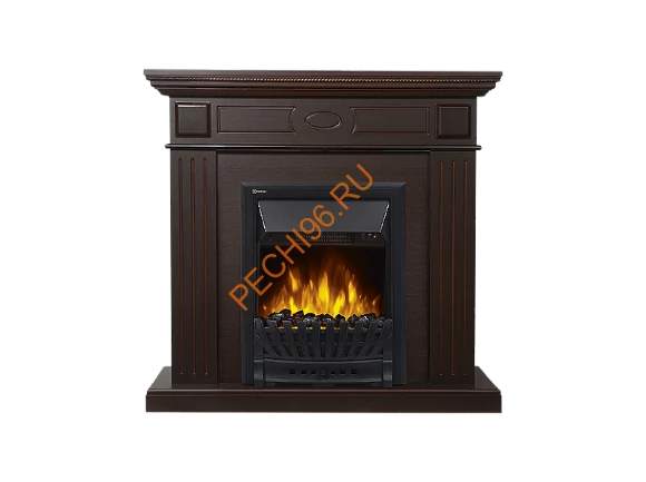 Электрокамин Electrolux Classic EFP/P-1020LS с порталом Firelight Bianco Classic, темный дуб