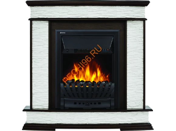 Электрокамин Electrolux Classic EFP/P-1020LS с порталом Firelight Scala Classic, сланец белый, темный дуб