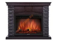 Электрокамин Electrolux EFP/P-3020LS с порталом Firelight Porto 30, камень черный, венге
