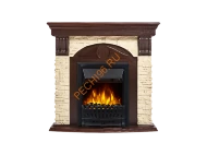 Электрокамин Electrolux Classic EFP/P-1020LS с порталом Firelight Torre Classic, слоновая кость, темный дуб