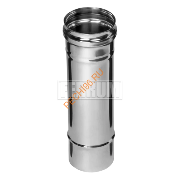 Дымоход Феррум, нержавейка AISI 430-0,5 мм d 130 мм L=0,25 м
