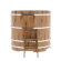 Купель для бани BentWood круглая из дуба Рустик, D1,5 м
