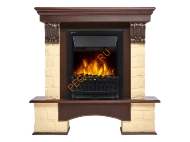 Электрокамин Electrolux Classic EFP/P-1020LS с порталом Firelight Forte Classic, камень бежевый, темный дуб Электрокамин Electrolux Classic EFP/P-1020LS с порталом Firelight Forte Classic, камень бежевый, темный дуб